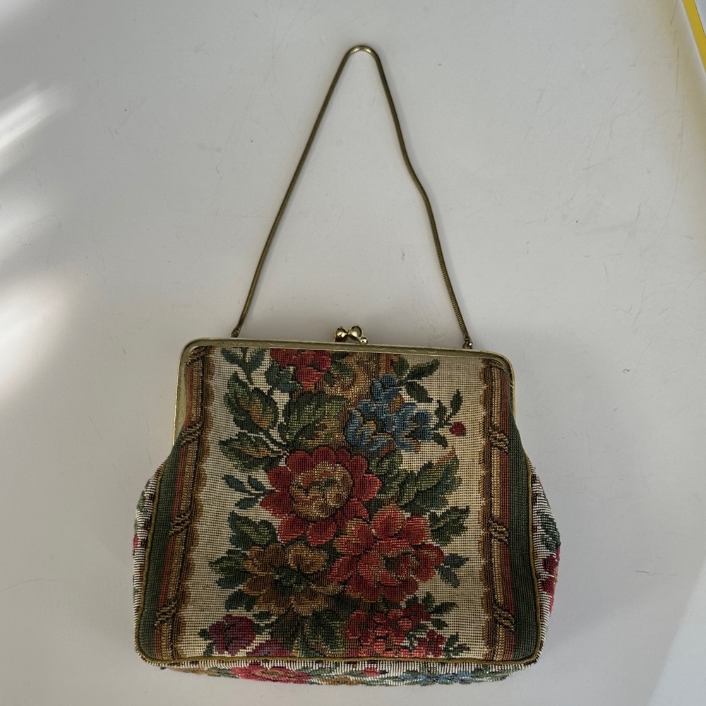 Floral Tapestry Handbag